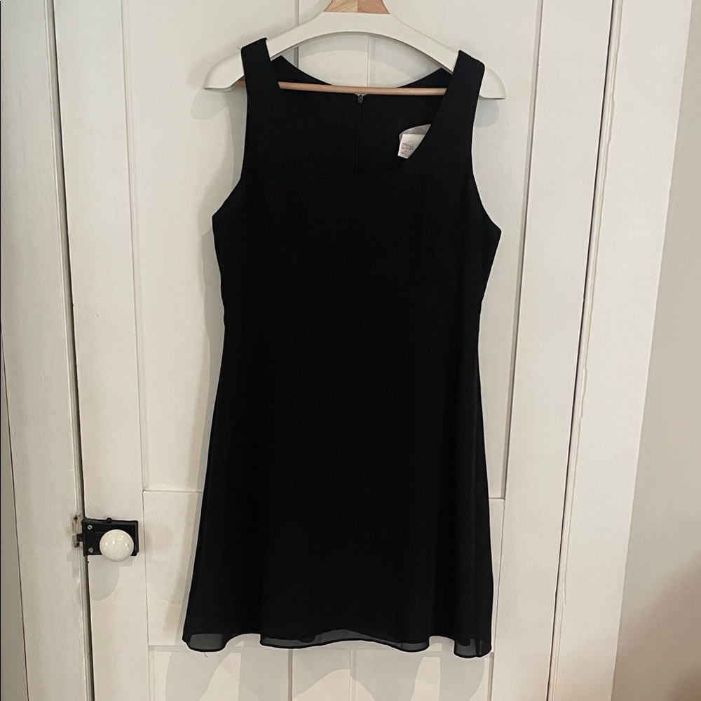 Black Sleeveless A-Line Dress